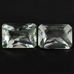GREEN AMETHYST OCTAGON RADIANT CUT WITH OCTAGON TABLE (DES#1) (C-1/CLEAN) 14X10MM 6.36 Cts.