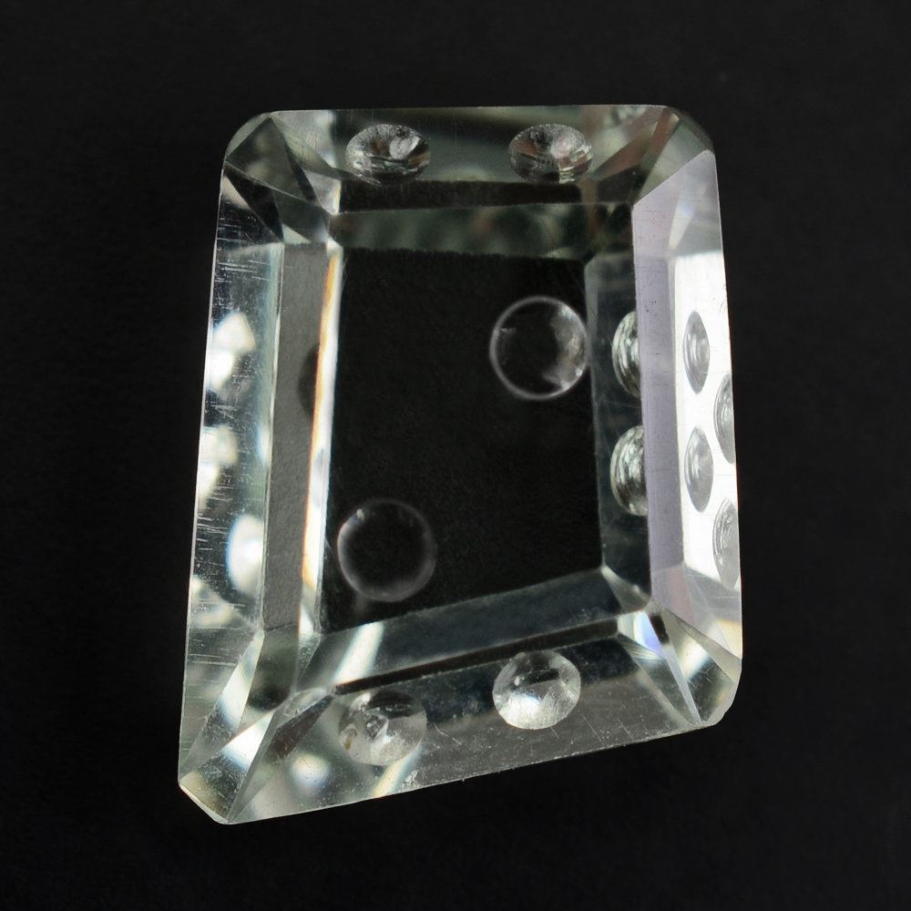 GREEN AMETHYST CHEESE CUT 12X11X10X9.50MM 4.51 Cts.