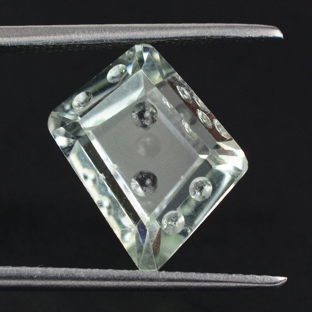 GREEN AMETHYST CHEESE CUT 12X11X10X9.50MM 4.51 Cts.