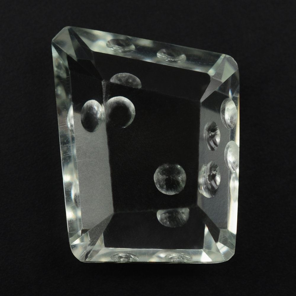 GREEN AMETHYST CHEESE CUT 12X11X10X9.50MM 4.51 Cts.