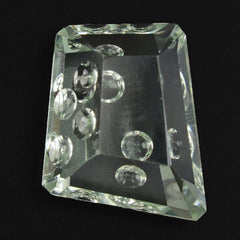 GREEN AMETHYST CHEESE CUT 15X13-12.50X10MM 8.69 Cts.