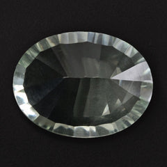 GREEN AMETHYST CONCAVE CUT OVAL 16X12MM 7.65 Cts.