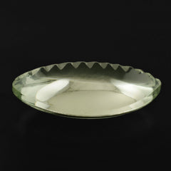 GREEN AMETHYST BUFFTOP ZIP CUT BACK MARQUISE 20X12MM 11.09 Cts.