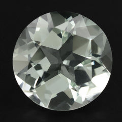 GREEN AMETHYST PENTAGON ROUND WITH STAR CUT BACK 15MM 11.05 Cts.