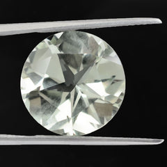 GREEN AMETHYST PENTAGON ROUND WITH STAR CUT BACK 15MM 11.05 Cts.