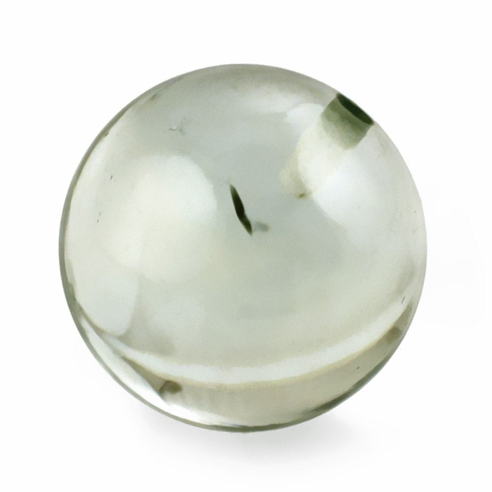 GREEN AMETHYST PLAIN BALLS (HALF DRILL) 12MM 12.27 Cts.