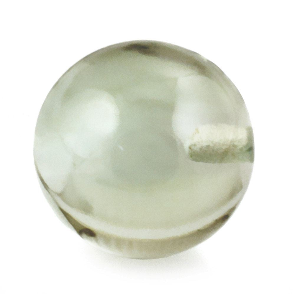 GREEN AMETHYST PLAIN BALLS (HALF DRILL) 12MM 12.27 Cts.