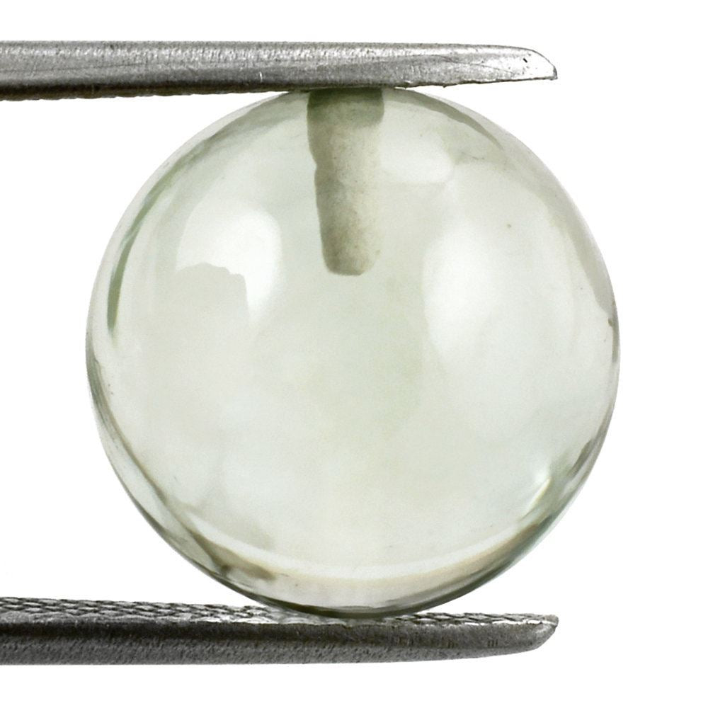 GREEN AMETHYST PLAIN BALLS (HALF DRILL) 12MM 12.27 Cts.