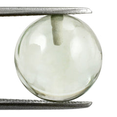 GREEN AMETHYST PLAIN BALLS (HALF DRILL) 12MM 12.27 Cts.