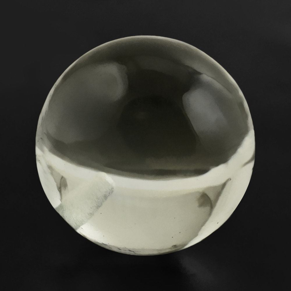 GREEN AMETHYST PLAIN BALLS (HALF DRILL) 12MM 12.27 Cts.