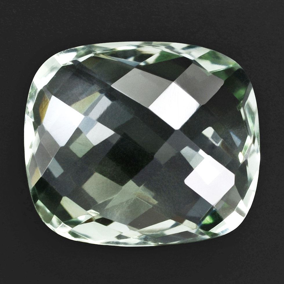 GREEN AMETHYST BRIOLETTE CUSHION 16X14MM 11.15 Cts.