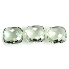 GREEN AMETHYST BRIOLETTE CUSHION 16X14MM 11.31 Cts.
