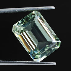 GREEN AMETHYST CUT OCTAGON 16X12MM 9.90 Cts.