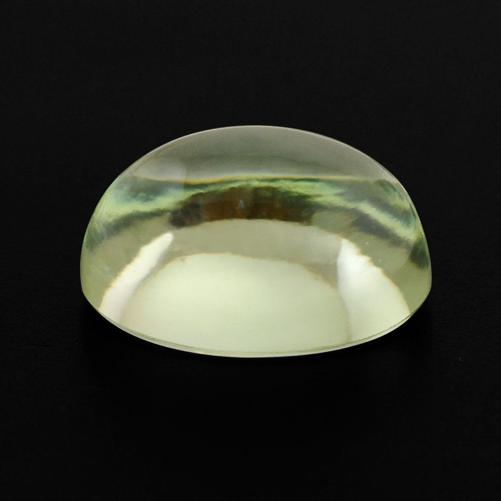 GREEN AMETHYST OVAL CAB 10X8MM 3.04 Cts.