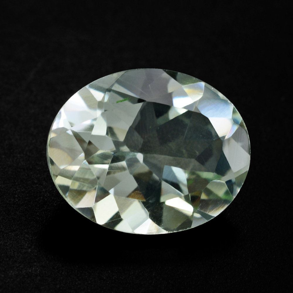 GREEN AMETHYST CUT OVAL 11X9MM 2.98 Cts.