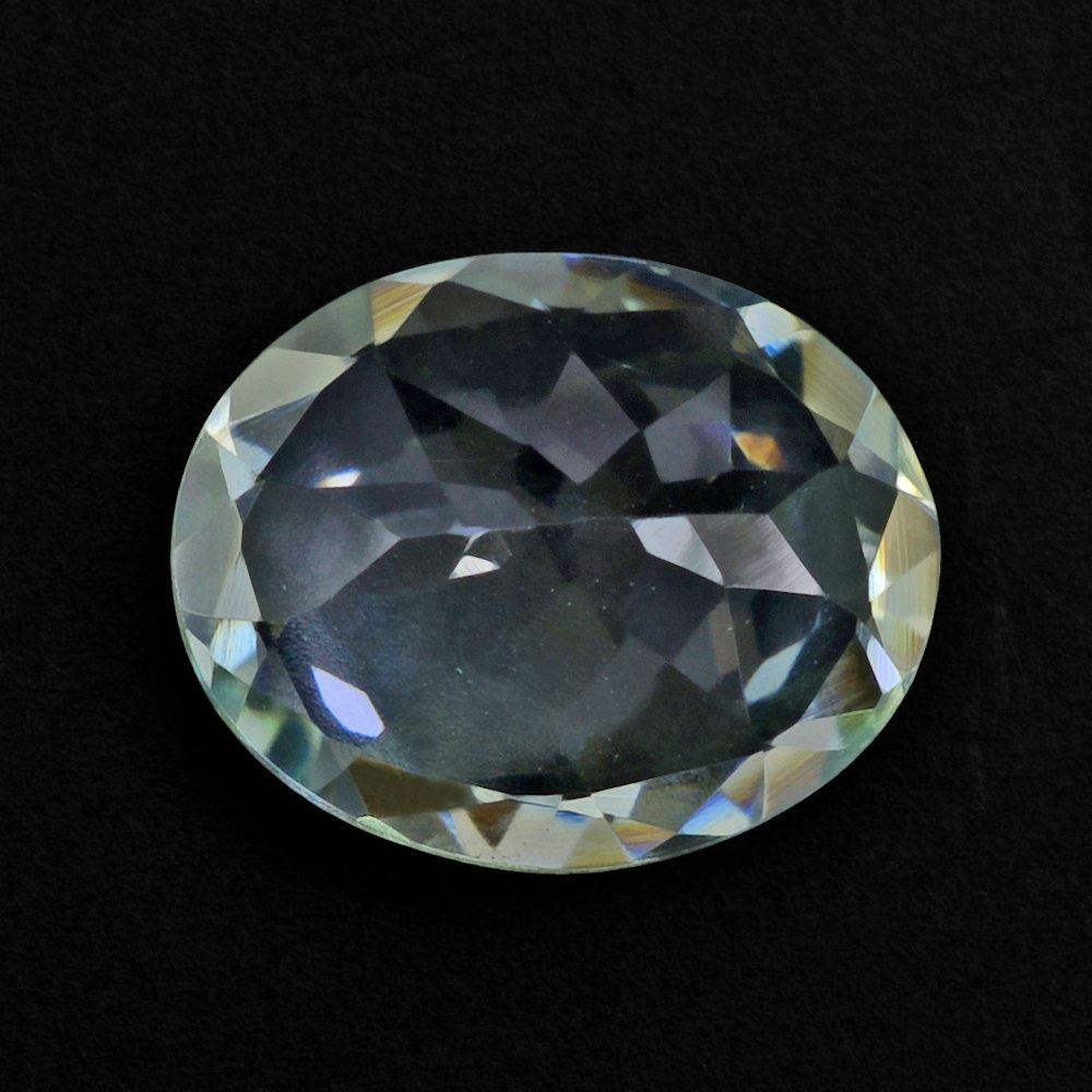 GREEN AMETHYST CUT OVAL 11X9MM 2.98 Cts.