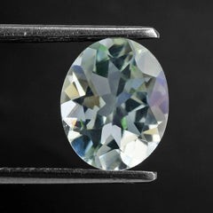 GREEN AMETHYST CUT OVAL 11X9MM 2.98 Cts.