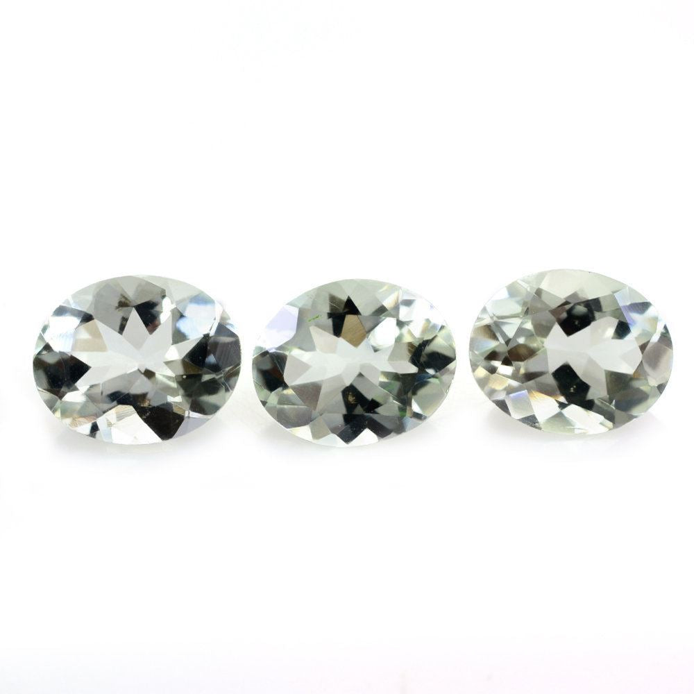 GREEN AMETHYST CUT OVAL 11X9MM 2.98 Cts.