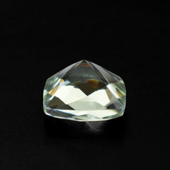 GREEN AMETHYST CHECKER CUT  CUSHION 6MM 0.91 Cts.