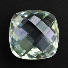GREEN AMETHYST BRIOLETTE CUSHION 12MM 5.94 Cts.