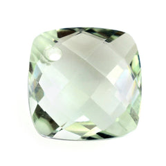 GREEN AMETHYST BRIOLETTE CUSHION (FULL DRILL 1MM) 10MM 3.95 Cts.