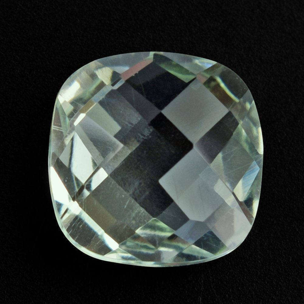 GREEN AMETHYST BRIOLETTE CUSHION 9MM 2.53 Cts.