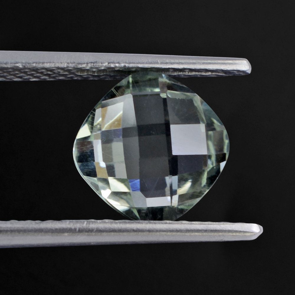 GREEN AMETHYST BRIOLETTE CUSHION 9MM 2.53 Cts.