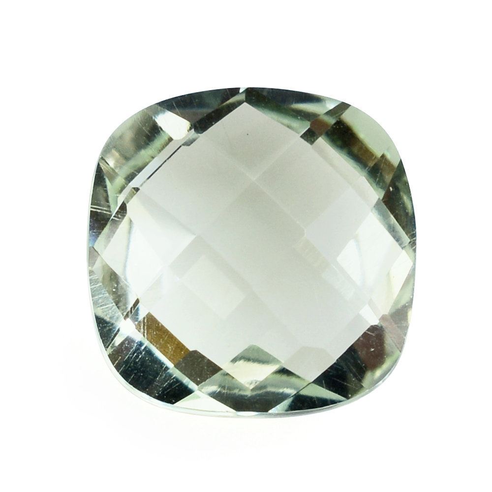 GREEN AMETHYST BRIOLETTE CUSHION 9MM 2.53 Cts.