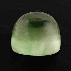 GREEN AMETHYST CUSHION CAB (SUPER) (FROSTED BOTTOM) 13MM 12.33 Cts.