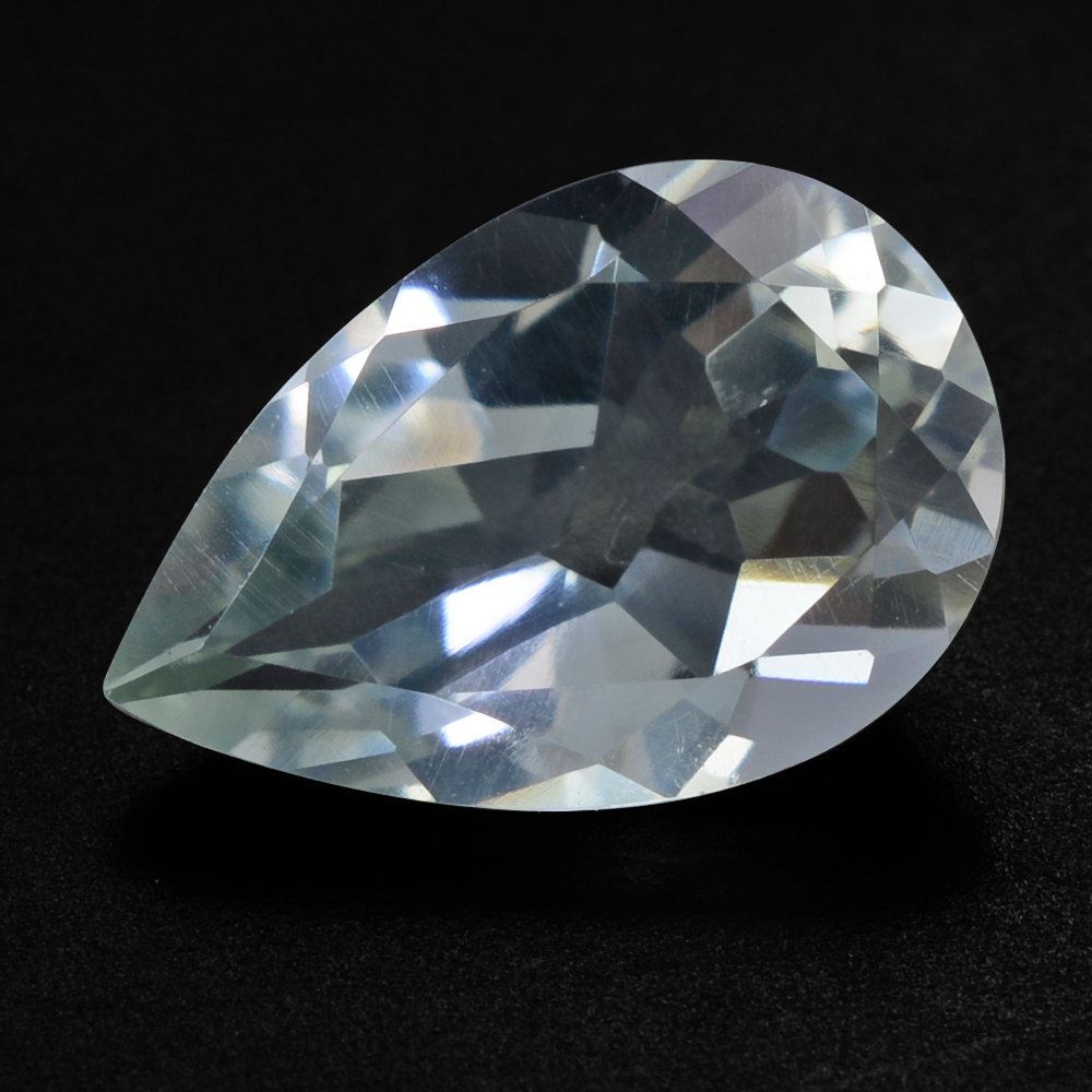 GREEN AMETHYST CUT PEAR 12X8MM 2.59 Cts.