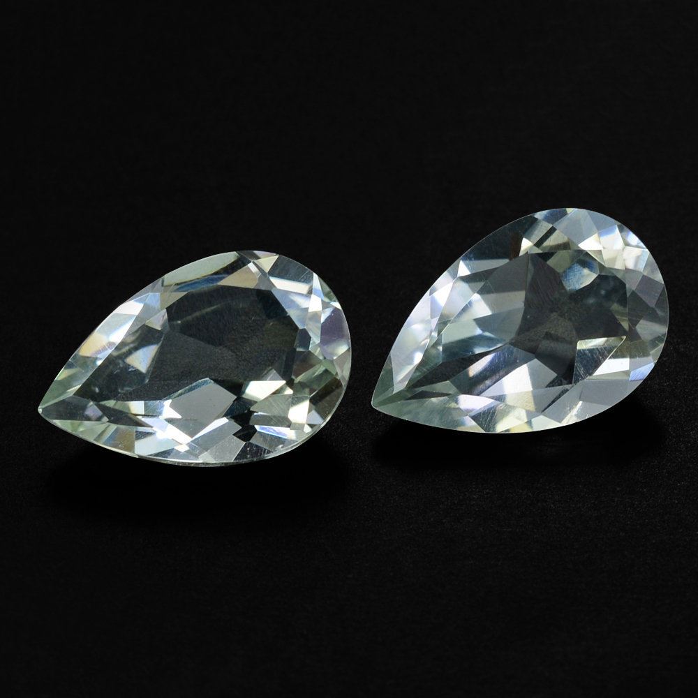 GREEN AMETHYST CUT PEAR 12X8MM 2.59 Cts.