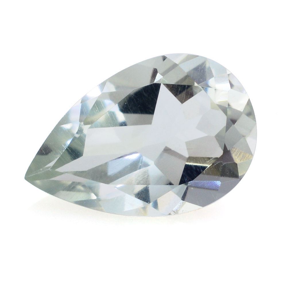 GREEN AMETHYST CUT PEAR 12X8MM 2.59 Cts.