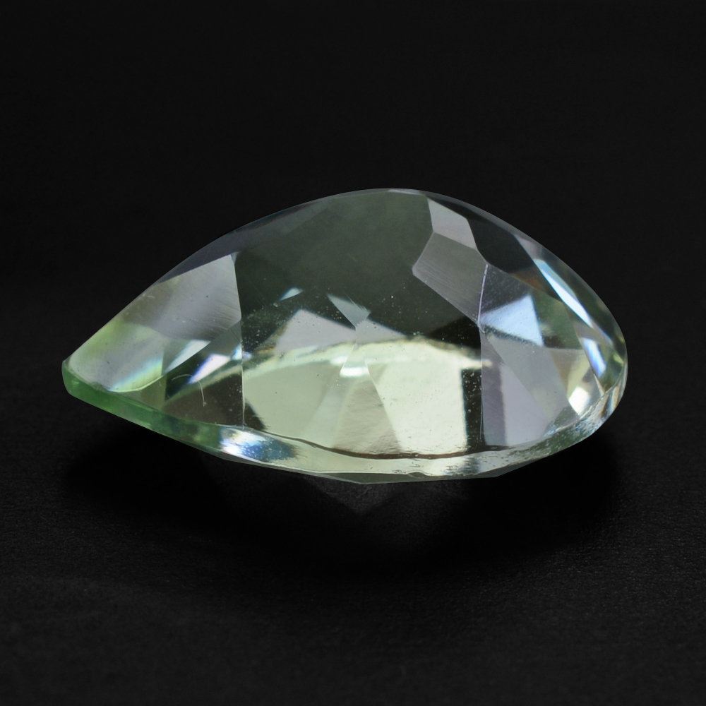 GREEN AMETHYST CUT PEAR 14X11MM 5.11 Cts.