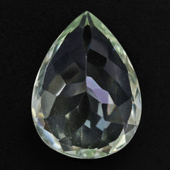 GREEN AMETHYST CUT PEAR 14X10MM 4.52 Cts.
