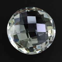 GREEN AMETHYST BRIOLETTE ROUND 15MM 9.50 Cts.