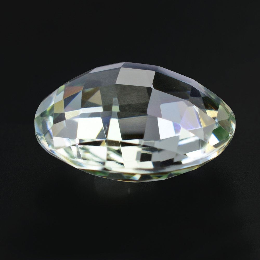 GREEN AMETHYST BRIOLETTE ROUND 15MM 9.50 Cts.