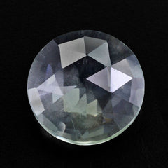 GREEN AMETHYST ROSE CUT BRIOLETTE ROUND 10MM 2.60 Cts.