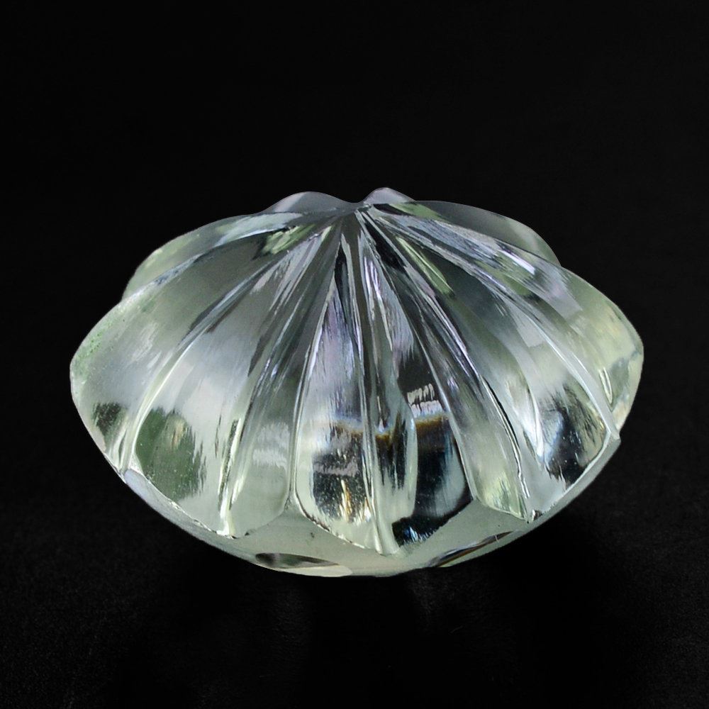 GREEN AMETHYST UMBRELLA ROUND 14MM 9.15 Cts.