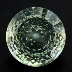 GREEN AMETHYST NIRVANA CUT ROUND 14MM 8.37 Cts.