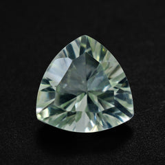 GREEN AMETHYST CONCAVE CUT TRILLION 7MM 1.05 Cts.