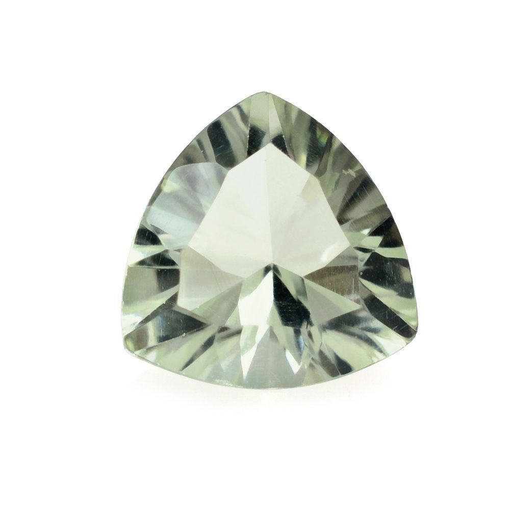 GREEN AMETHYST CONCAVE CUT TRILLION 7MM 1.05 Cts.