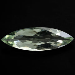 GREEN AMETHYST CHECKER CUT MARQUISE 25X8MM 5.90 Cts.