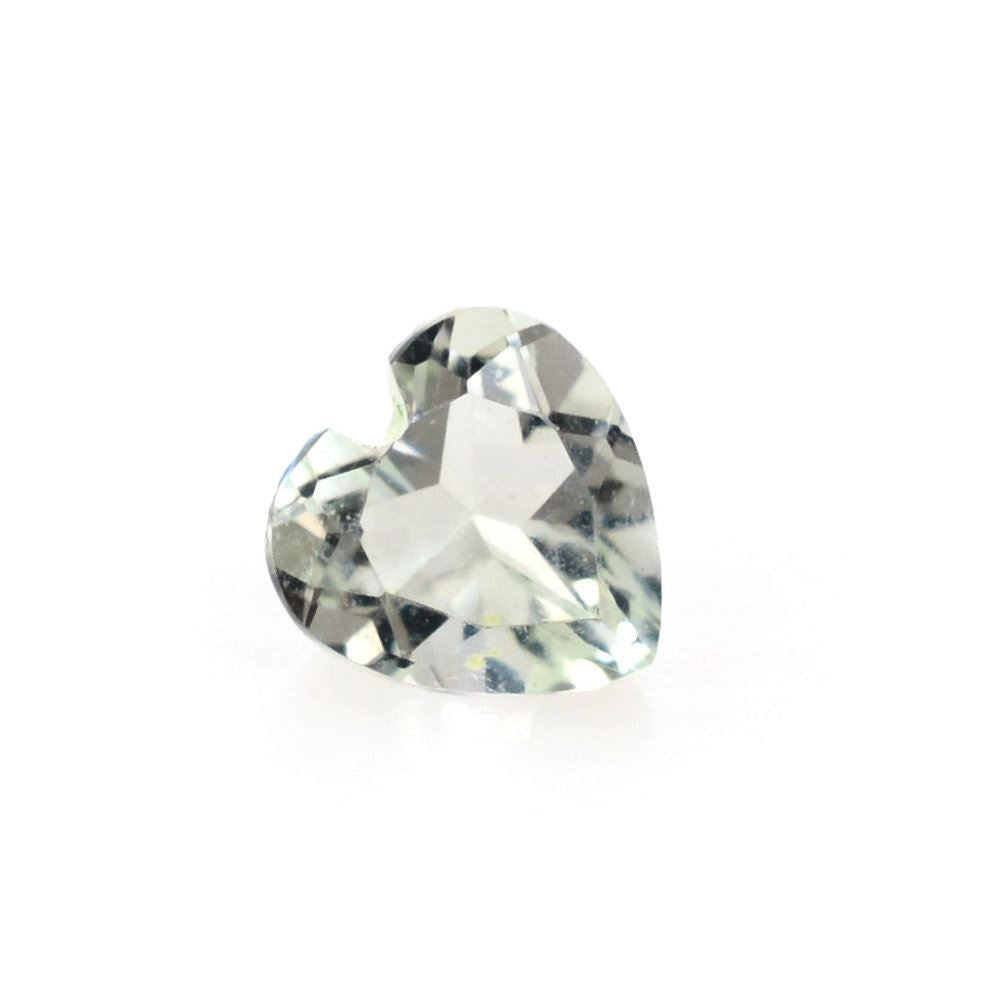 GREEN AMETHYST CUT HEART 4MM 0.20 Cts.