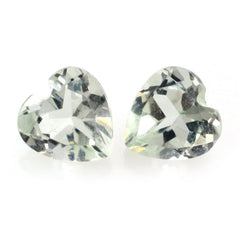 GREEN AMETHYST CUT HEART 4MM 0.20 Cts.