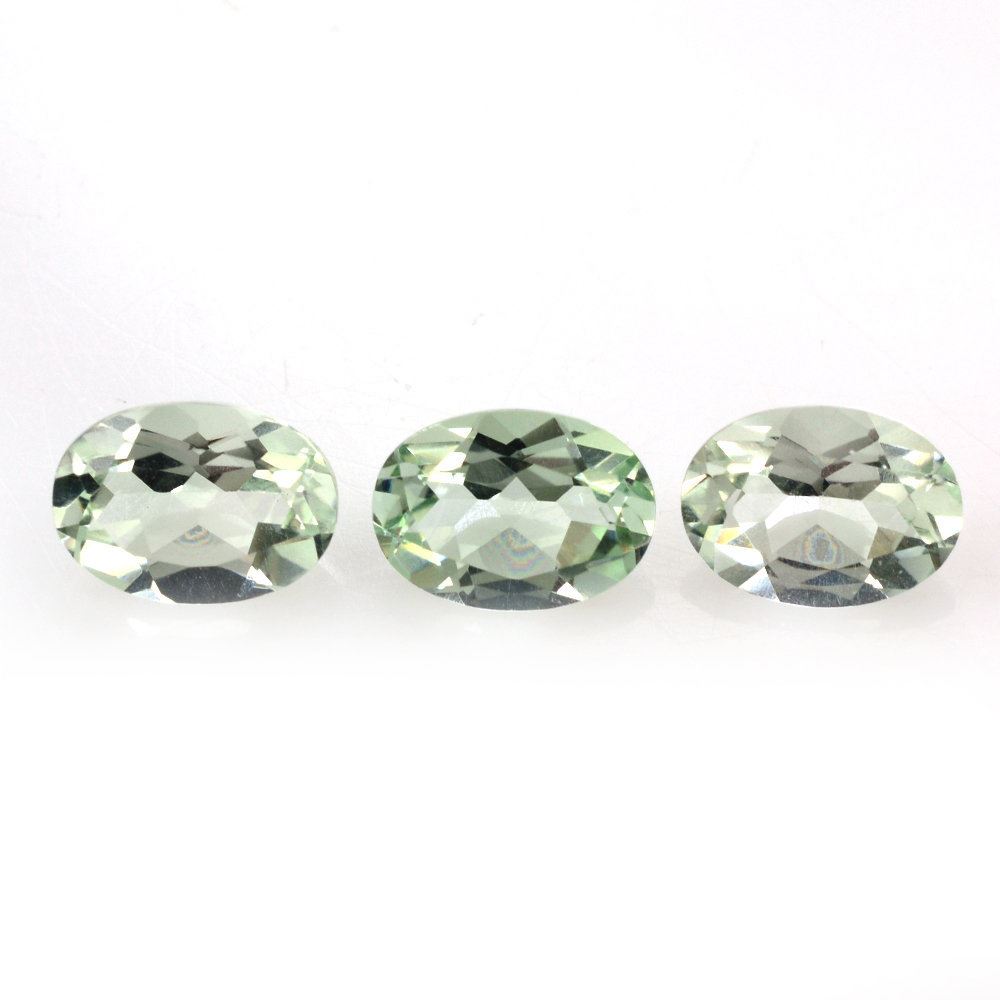 GREEN AMETHYST CUT OVAL (SPECIAL) 7X5MM 0.67 Cts.