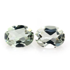 GREEN AMETHYST CUT OVAL 8X6MM 1.08 Cts.