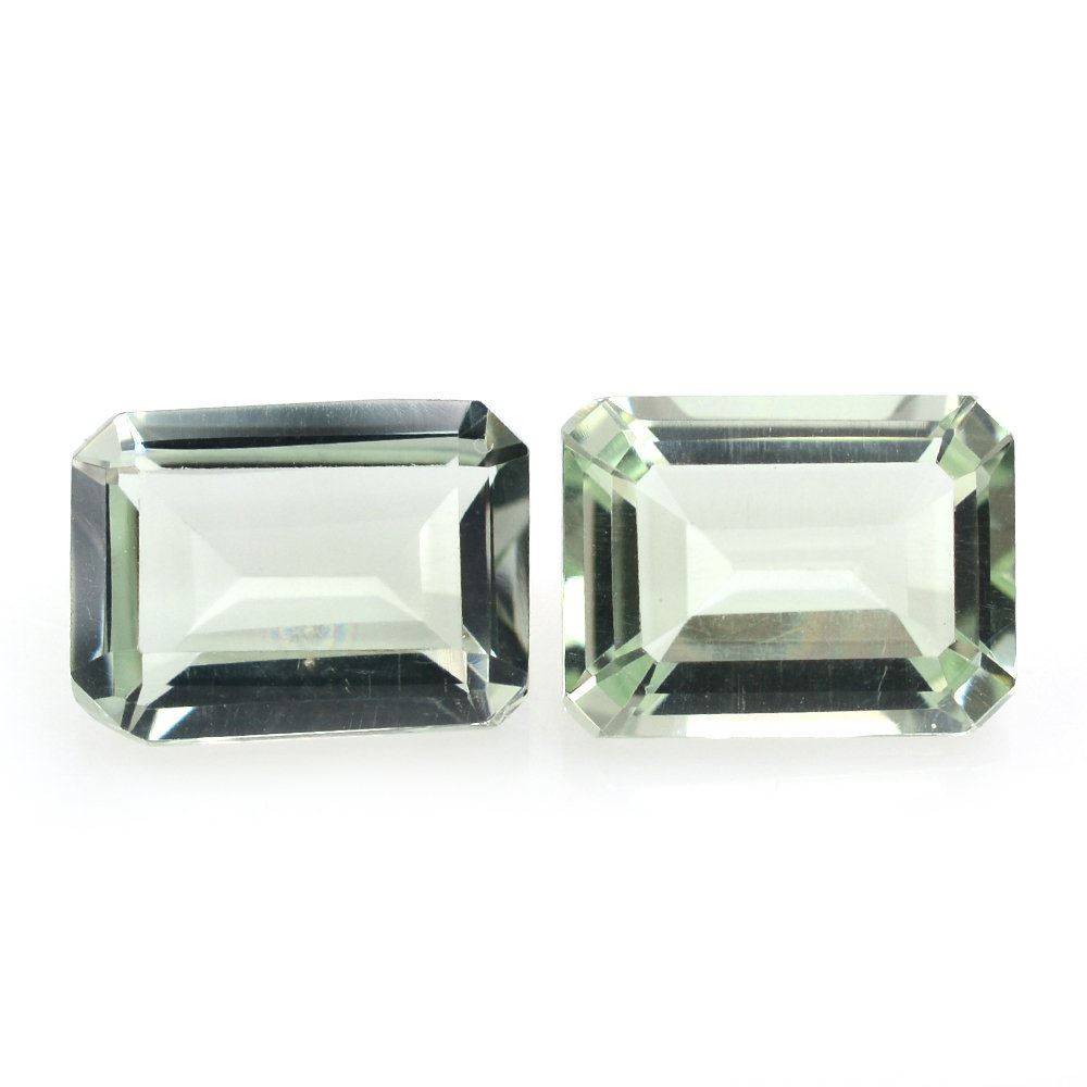 GREEN AMETHYST CUT OCTAGON 8X6MM 1.58 Cts.