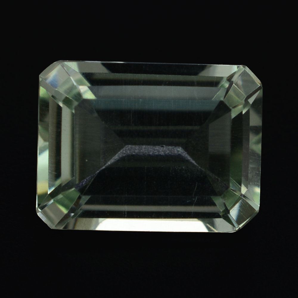 GREEN AMETHYST CUT OCTAGON 8X6MM 1.58 Cts.