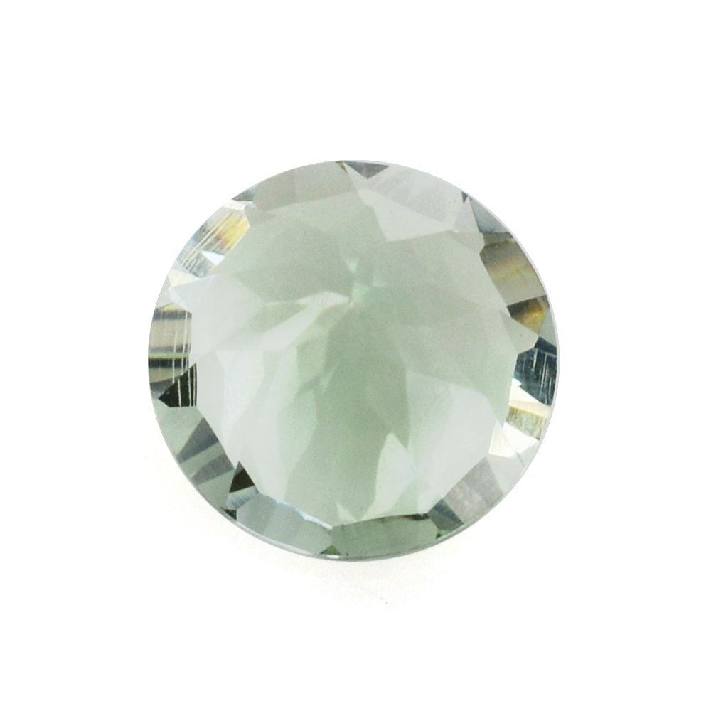 GREEN AMETHYST CONCAVE CUT ROUND 6.50MM 0.91 Cts.