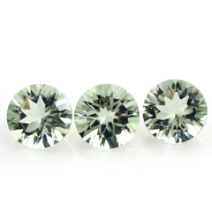 GREEN AMETHYST CONCAVE CUT ROUND 6.50MM 0.91 Cts.